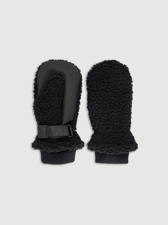 Dziecięce rękawiczki z jednym palcem 4F 4FJWAW25AGLOU155 - czarne