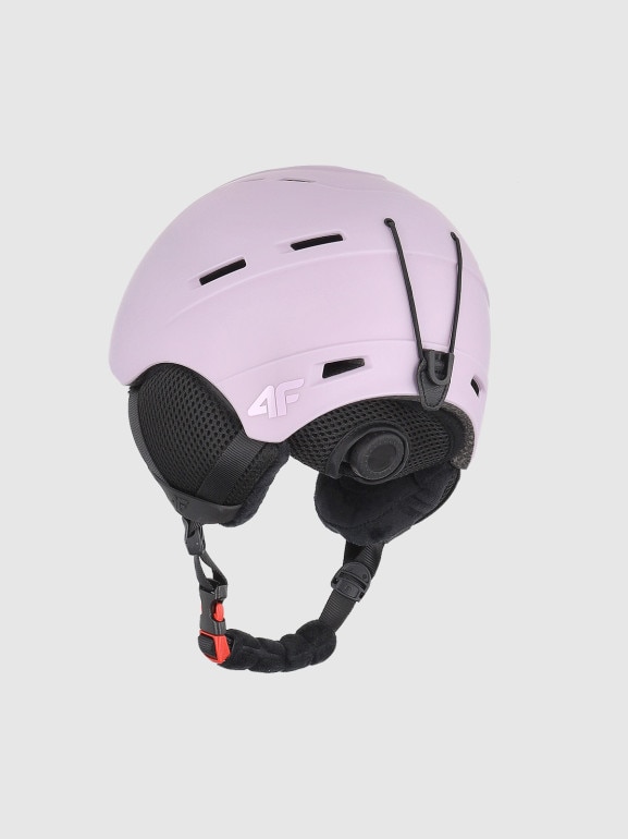 Dziecięcy kask narciarski 4F 4FJWMM00AHELU097 - różowy