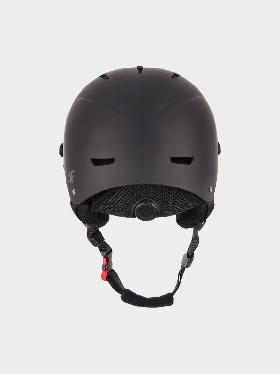 Dziecięcy kask narciarski z goglami 4F 4FJWMM00AHELU122 - czarny