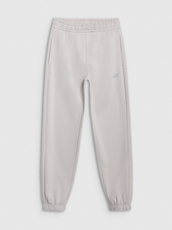 Dziecięcy komplet dresowy 4F 4FJRAW25TAPSU120 - szary