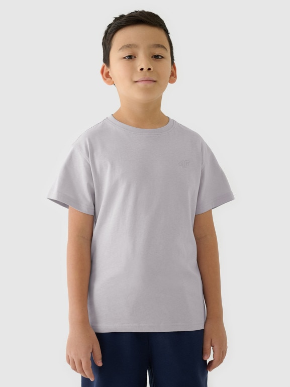 Dziecięcy t-shirt basic (2-pack) 4F 4FJRAW24TTSHU2562 - multikolor