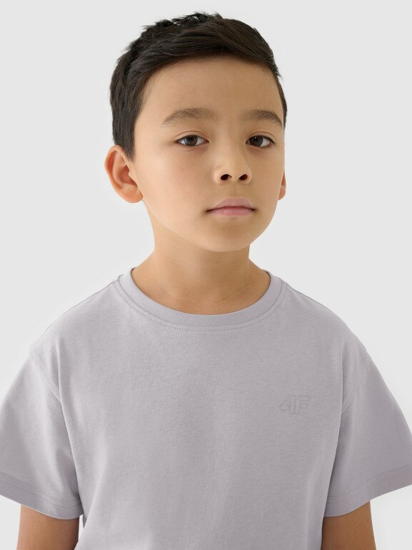 Dziecięcy t-shirt basic (2-pack) 4F 4FJRAW24TTSHU2562 - multikolor