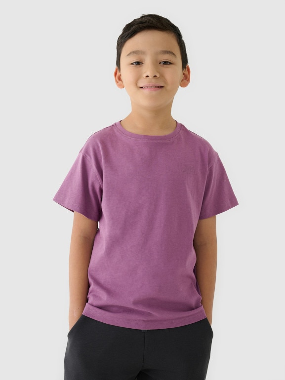 Dziecięcy t-shirt basic (2-pack) 4F 4FJRAW24TTSHU2562 - multikolor