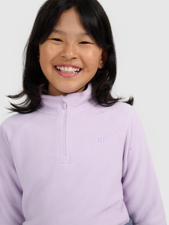 Dziewczęca bielizna polarowa (góra) 4F 4FJRAW25UFLEF070 - fioletowa