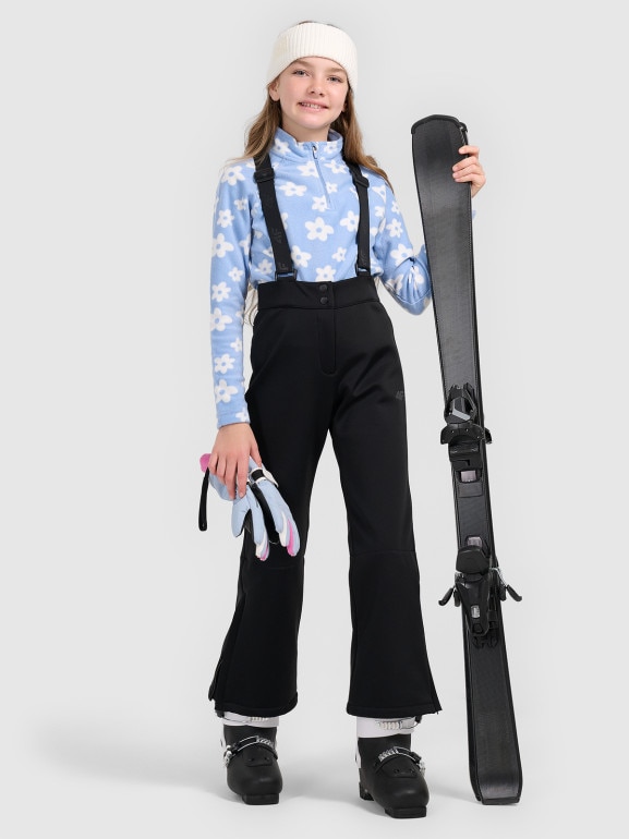 Dziewczęca bielizna polarowa (góra) 4f 4FJRAW25UFLEF095 - niebieska