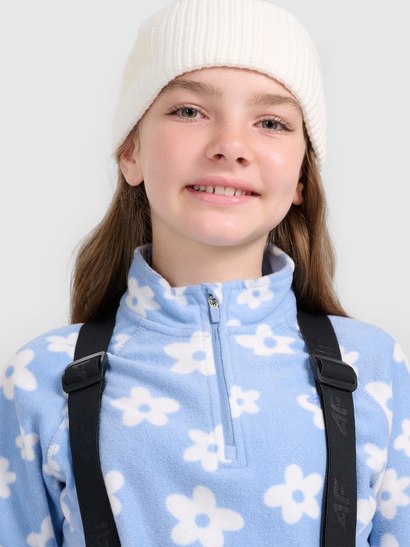 Dziewczęca bielizna polarowa (góra) 4f 4FJRAW25UFLEF095 - niebieska
