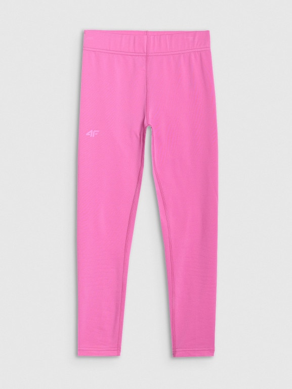 Dziewczęca bielizna termiczna ocieplana (dół) 4F 4FJRAW25UBRUF113 - różowa