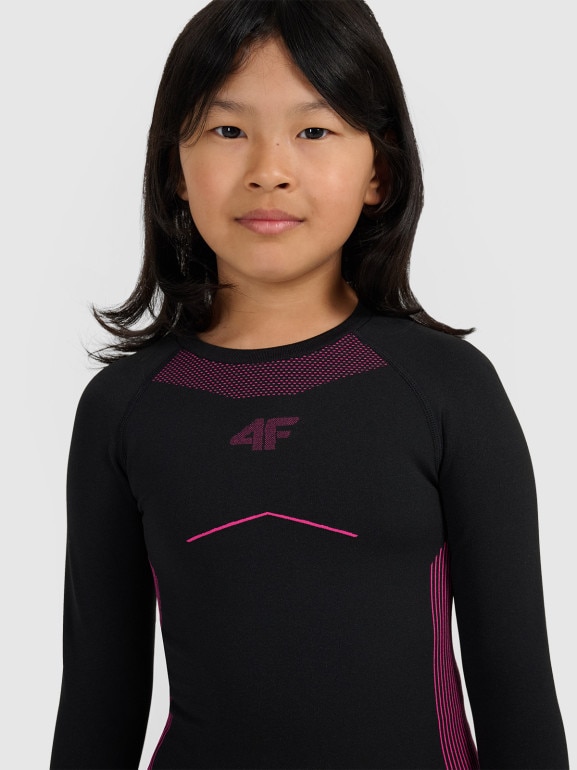 Dziewczęca bielizna termoaktywna komplet 4F 4FJRAW25USEAF263 - czarna