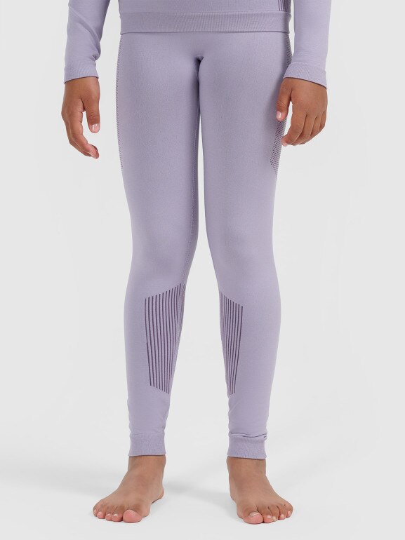 Dziewczęca bielizna termoaktywna komplet 4F 4FJRAW25USEAF263 - fioletowa