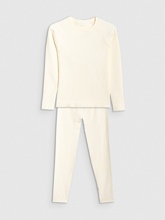 Dziewczęca bielizna termoaktywna komplet 4F 4FJRAW25USEAF264 - biała