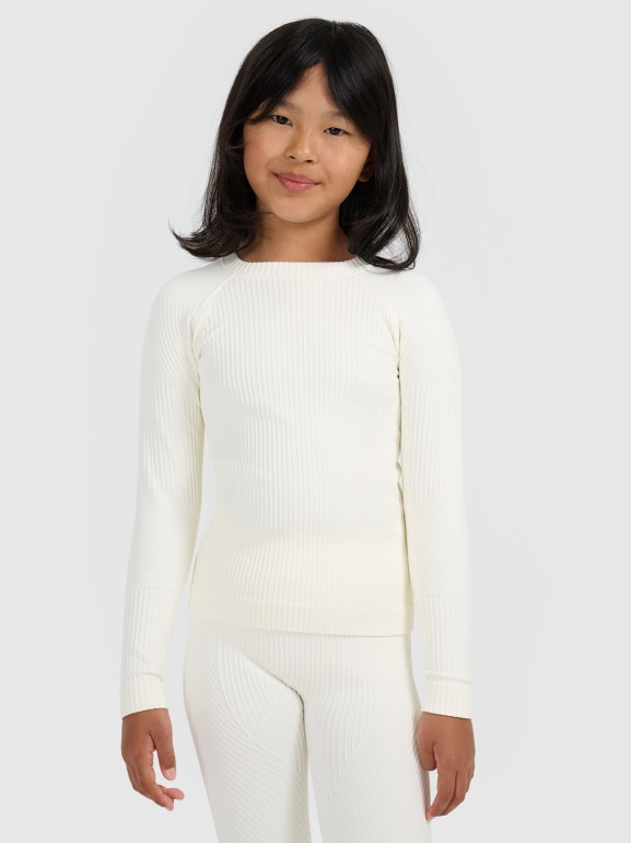 Dziewczęca bielizna termoaktywna komplet 4F 4FJRAW25USEAF264 - biała