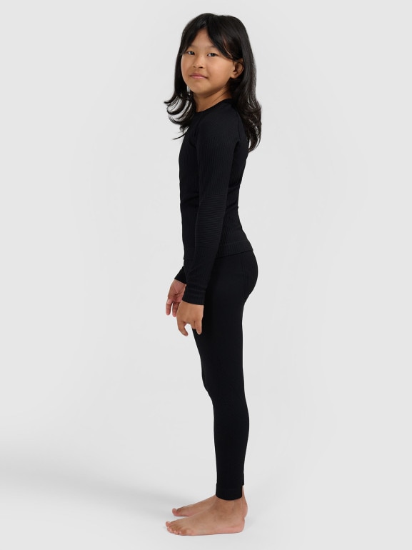 Dziewczęca bielizna termoaktywna komplet 4F 4FJRAW25USEAF264 - czarna