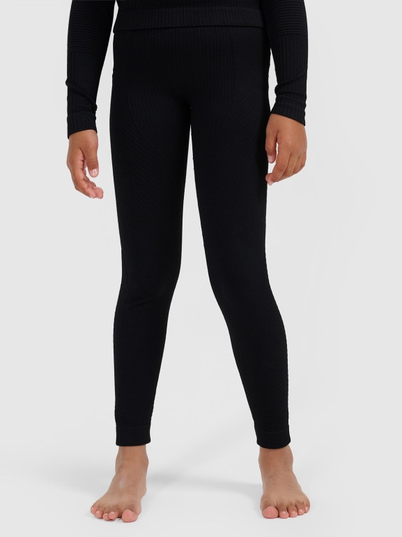 Dziewczęca bielizna termoaktywna komplet 4F 4FJRAW25USEAF264 - czarna