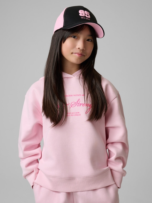 Dziewczęca bluza nierozpinana z kapturem 4F 4FJRSS26TSWSF2821 - różowa