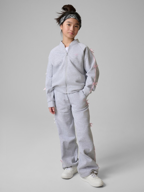 Dziewczęca bluza rozpinana bez kaptura 4F 4FJRSS26TSWSF2823 - szara