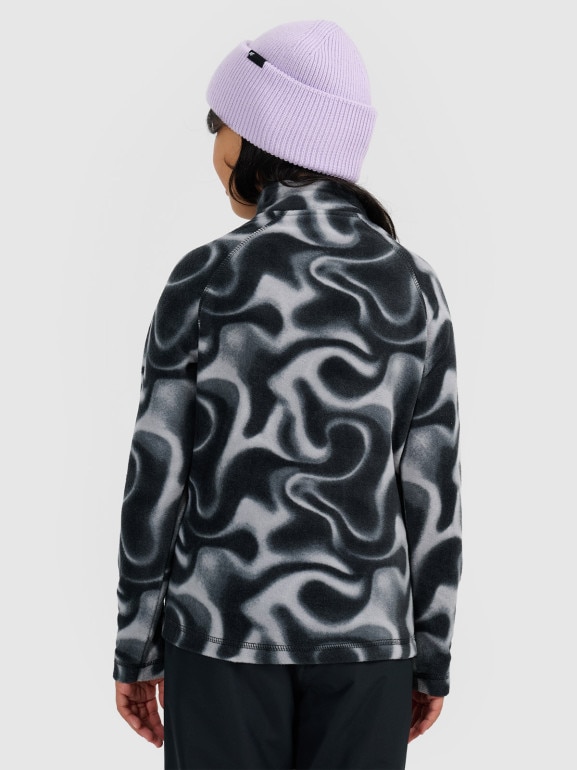 Dziewczęca bluza termiczna polarowa 4F 4FJRAW25UFLEF071 - czarna