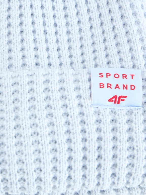 Dziewczęca czapka zimowa 4F 4FJRAW25ACAPF0810 - niebieska