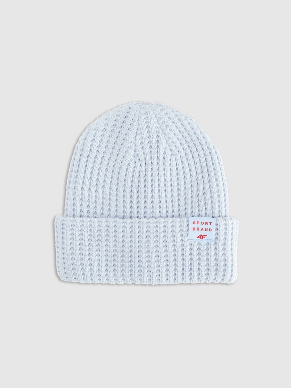Dziewczęca czapka zimowa 4F 4FJRAW25ACAPF0810 - niebieska