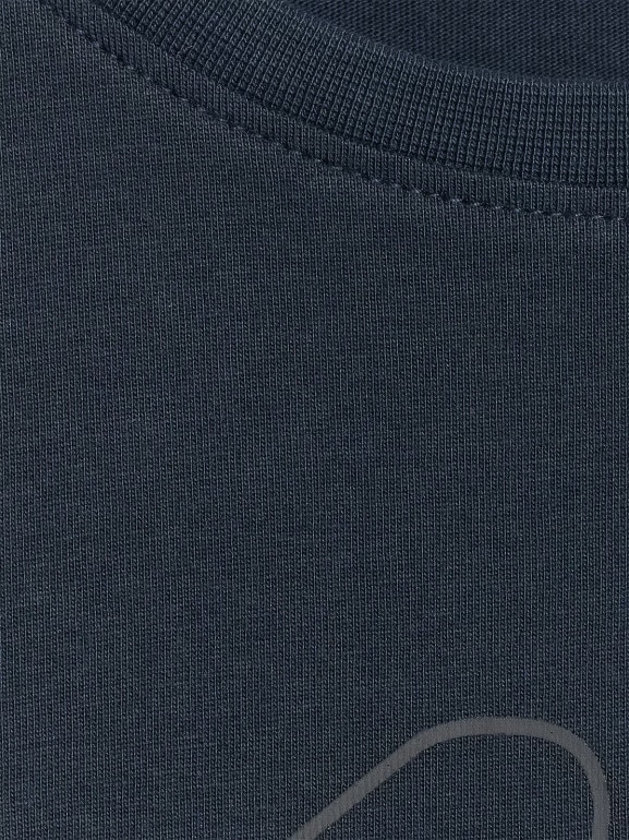 Dziewczęca koszulka oversize z nadrukiem 4F 4FJWMM00TTSHF2333 - granatowa