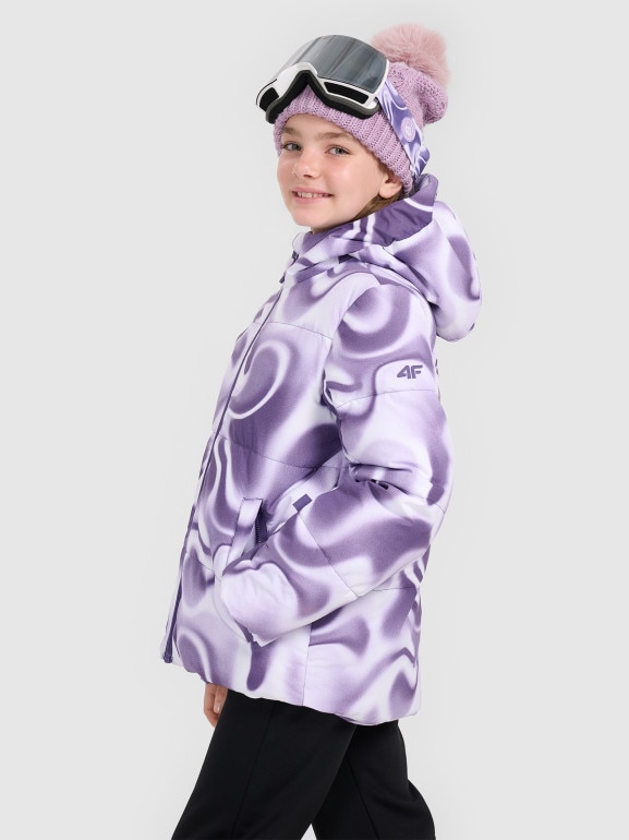 Dziewczęca kurtka narciarska 4F 4FJRAW25TTJAF1038 - multikolor
