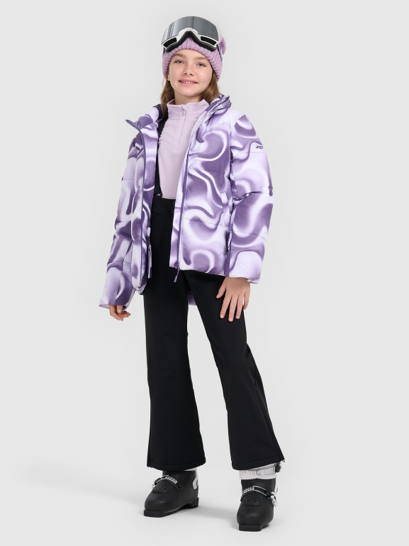 Dziewczęca kurtka narciarska 4F 4FJRAW25TTJAF1038 - multikolor
