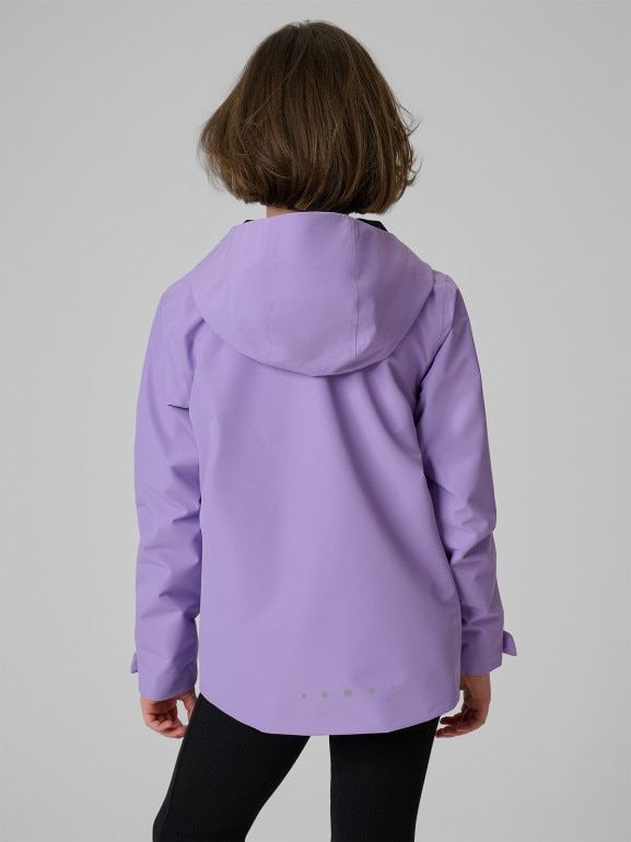 Dziewczęca kurtka przejściowa 4F 4FJRSS26TTJAF1138 - fioletowa