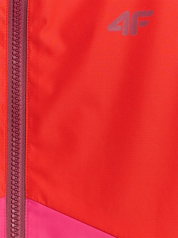 Dziewczęca kurtka przejściowa 4F 4FJWSS26TTJAF0958 - czerwona