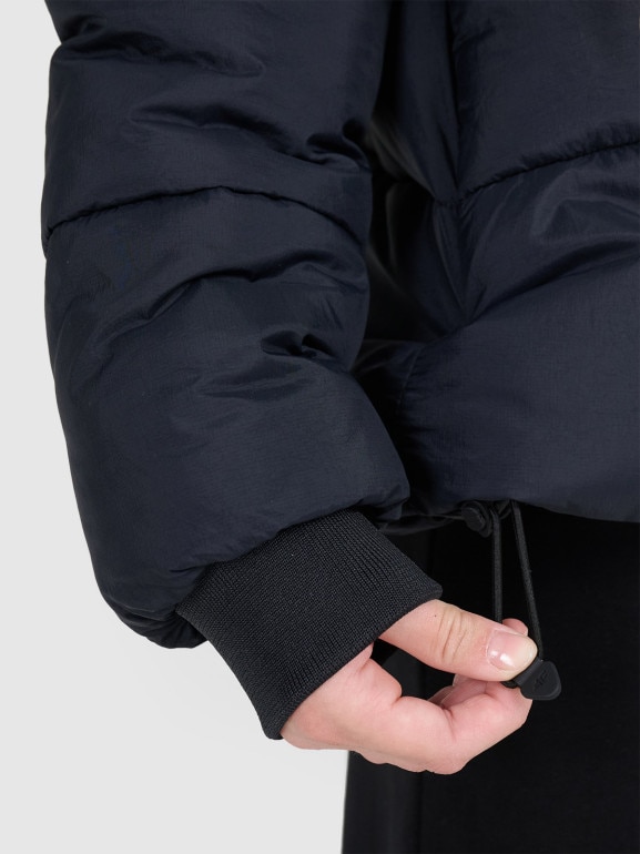 Dziewczęca kurtka puchowa pikowania 4F 4FJRAW25TDJAF0806 - czarna