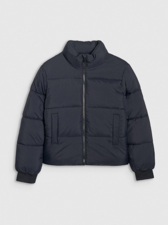 Dziewczęca kurtka puchowa pikowania 4F 4FJRAW25TDJAF0806 - czarna