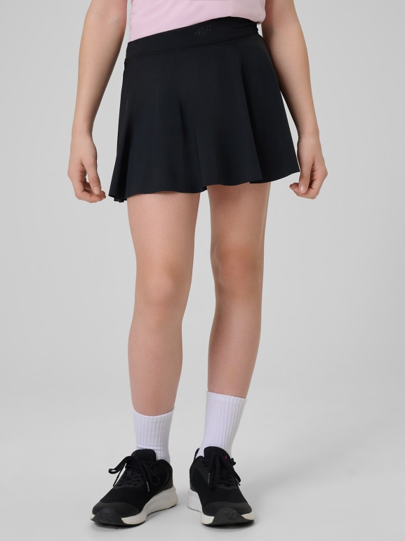 Dziewczęca spódniczka treningowa 4F 4FJRSS26TFSKF024 - czarna