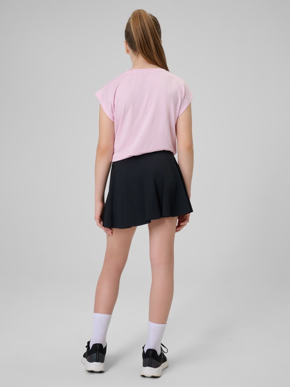 Dziewczęca spódniczka treningowa 4F 4FJRSS26TFSKF024 - czarna