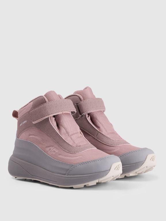 Dziewczęce buty zimowe śniegowce 4F 4FJRAW25FSBSF037 - różowe