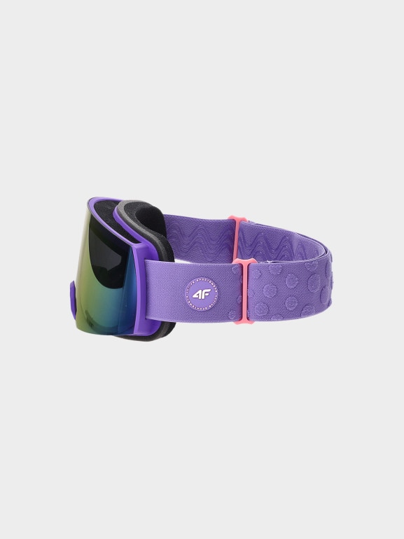 Dziewczęce gogle narciarskie 4F 4FJWAW24AGOGF040 - fioletowe