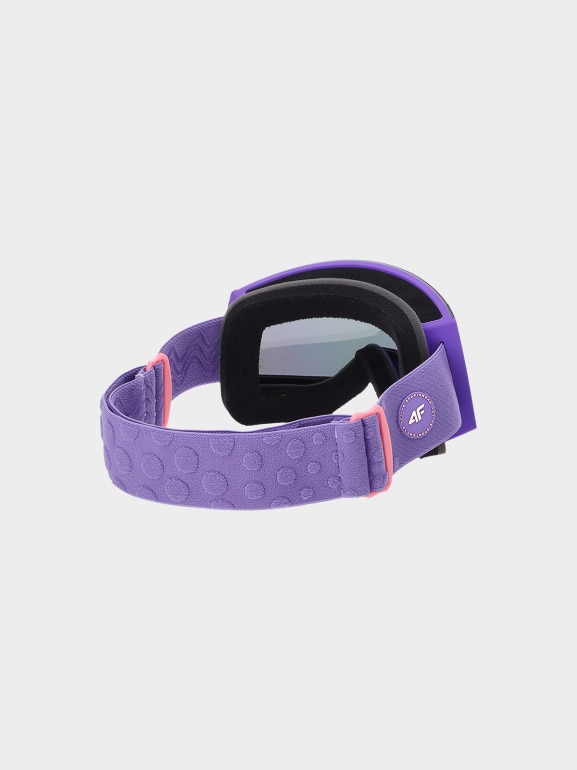 Dziewczęce gogle narciarskie 4F 4FJWAW24AGOGF040 - fioletowe