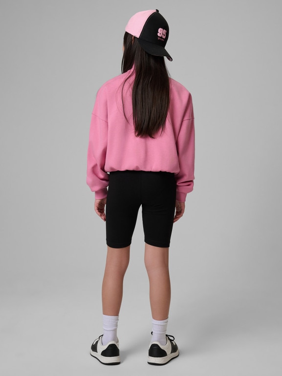 Dziewczęce kolarki dzianinowe 4F 4FJRSS26TSTIF033 - czarne