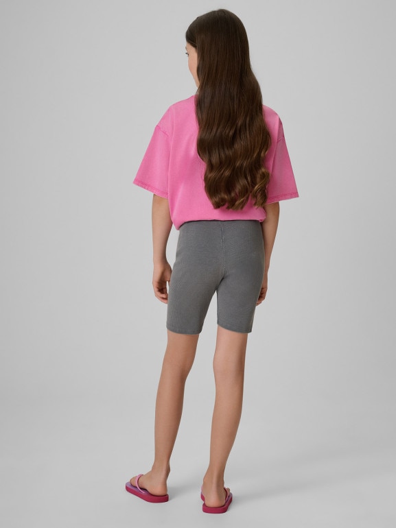 Dziewczęce kolarki legginsy 4F 4FJRSS26TSTIF039 - szare