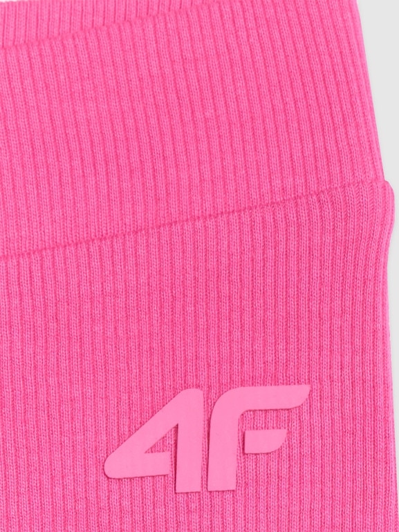 Dziewczęce legginsy kolarki treningowe 4F 4FJWSS26TSTIF024 - różowe