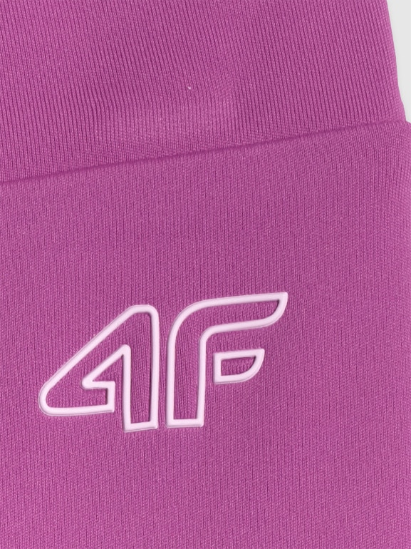 Dziewczęce legginsy sportowe 4F 4FJRSS26TFTIF522 - różowe