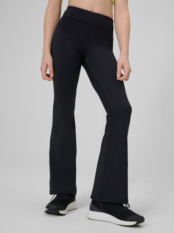 Dziewczęce legginsy treningowe 4F 4FJRSS26TFTIF517 - czarne