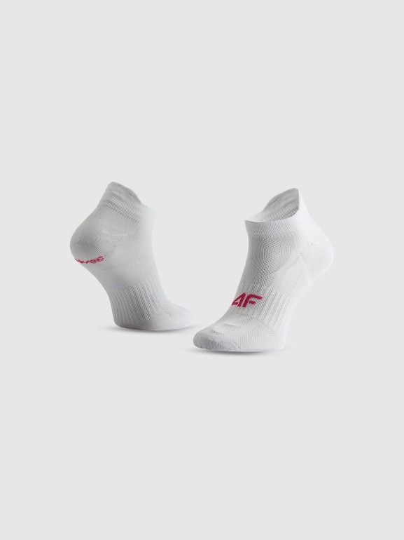 Dziewczęce niskie skarpetki treningowe (3-pack) 4F 4FJRSS26UFSOF401 - multikolor