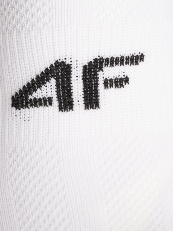 Dziewczęce skarpetki treningowe (3-pack) 4F 4FJWMM00UFSOF260 - białe