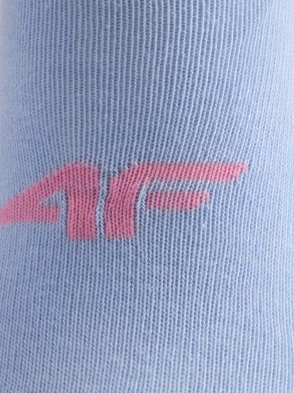 Dziewczęce skarpetki wysokie (2-pack) 4F 4FJRAW25USOCF600 - multikolor