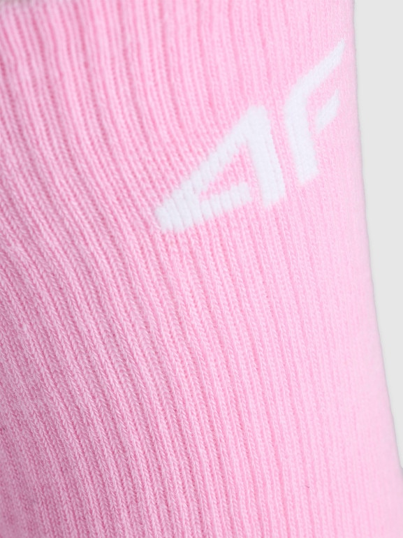 Dziewczęce skarpetki wysokie (3-pack) 4F 4FJWAW25USOCF394 - multikolor