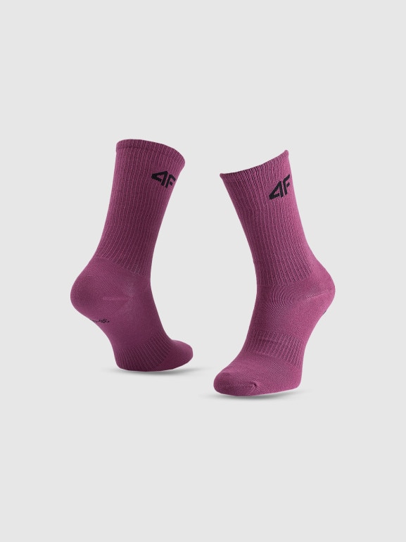 Dziewczęce skarpetki wysokie (4-pack) 4F 4FJWAW25USOCF393 - multikolor