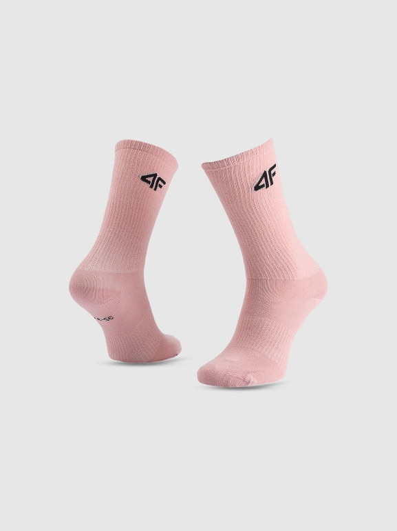 Dziewczęce skarpetki wysokie (4-pack) 4F 4FJWAW25USOCF393 - multikolor