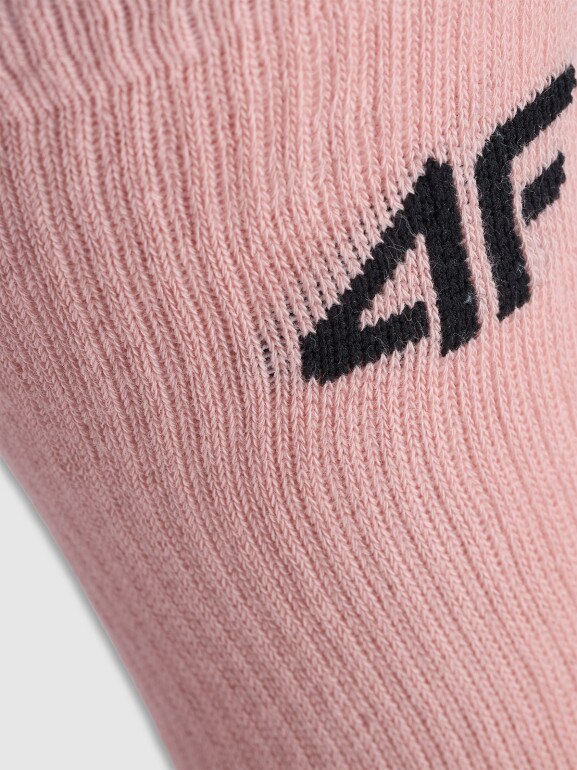 Dziewczęce skarpetki wysokie (4-pack) 4F 4FJWAW25USOCF393 - multikolor