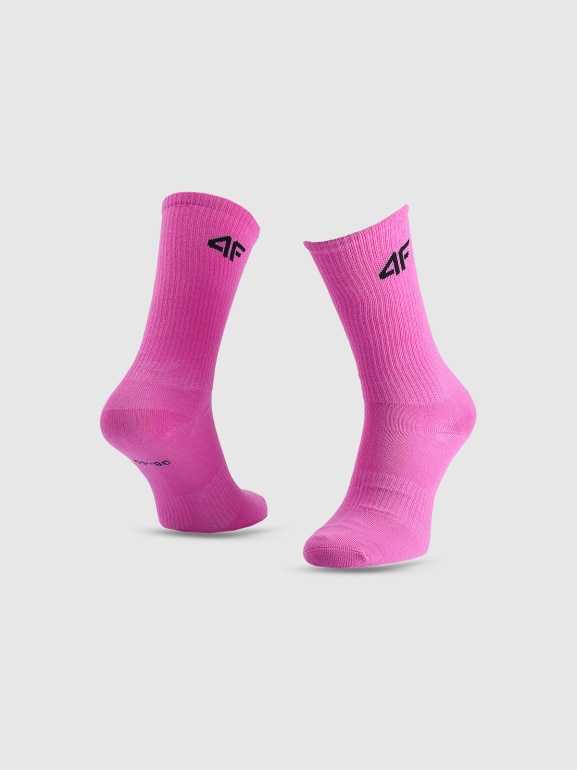 Dziewczęce skarpetki wysokie (4-pack) 4F 4FJWAW25USOCF393 - multikolor