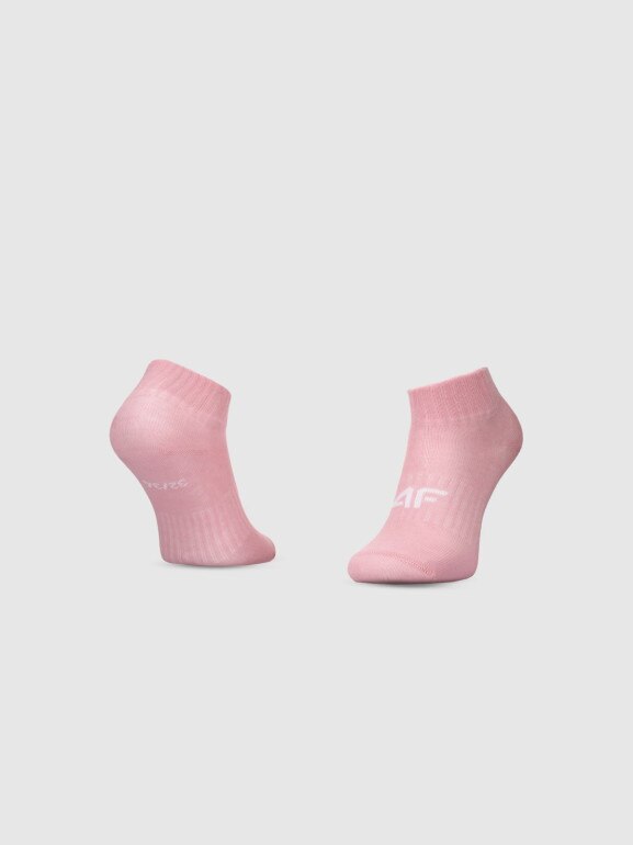Dziewczęce skarpetki za kostkę (3-pack) 4F 4FJWMM00USOCF497 - multikolor