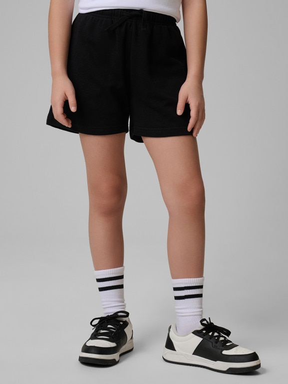 Dziewczęce spodenki dresowe 4F 4FJRSS26TSHOF0860 - czarne