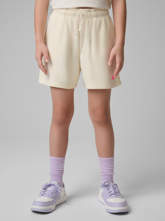 Dziewczęce spodenki dresowe 4F 4FJWSS26TSHOF769 - białe